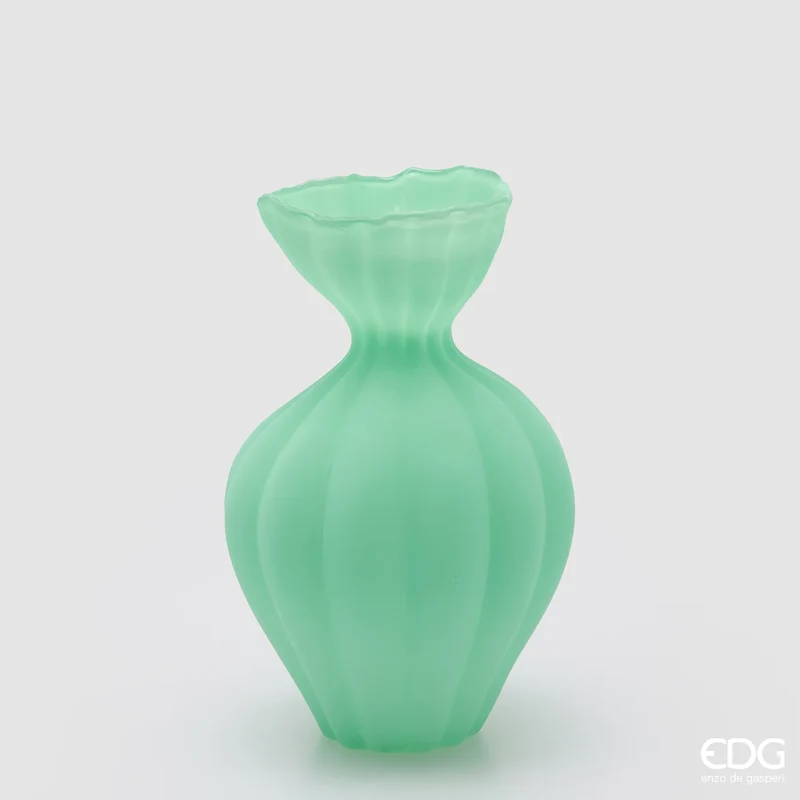 Vaso Flow Sinuoso Verde - Enzo De Gasperi