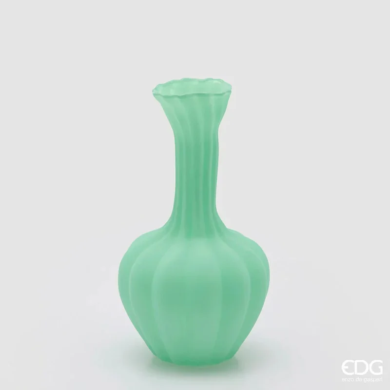 Vaso Flow Sinuoso Verde - Enzo De Gasperi