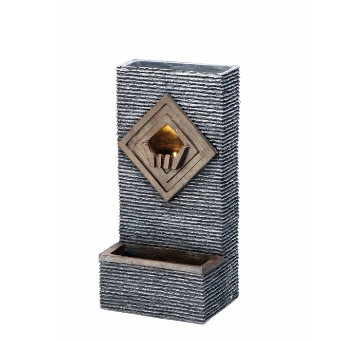 Fontana elettrica con LED 49 cm - Zen