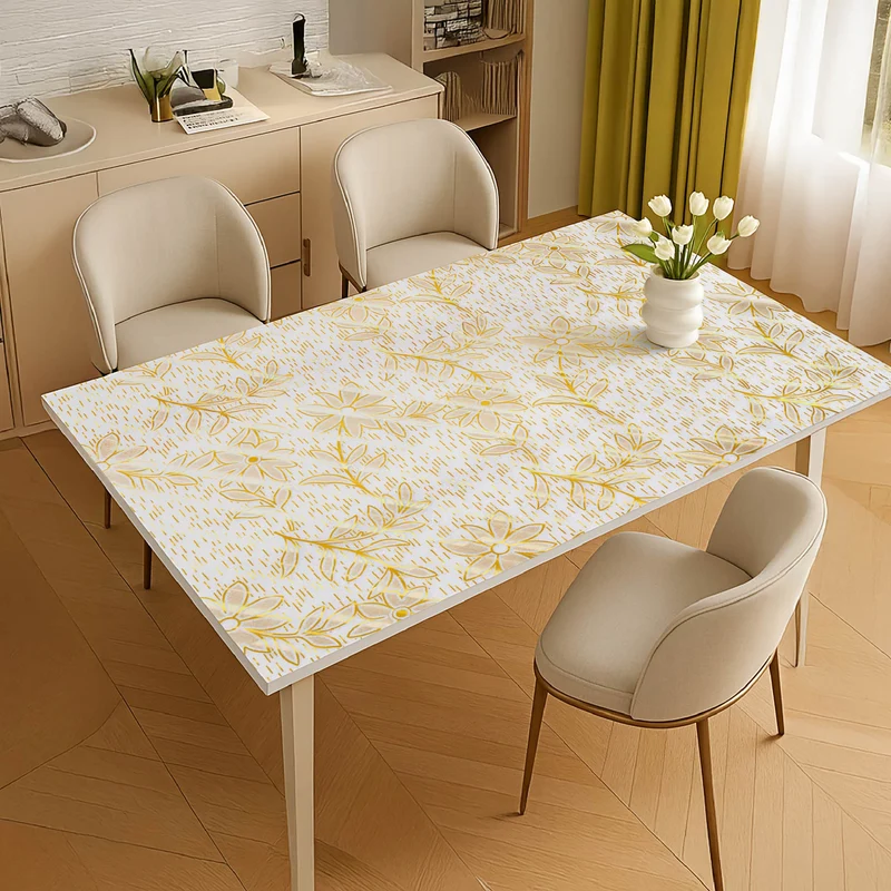 Copritavolo in PVC Trasparente con Disegno Fiori Il Gruppone