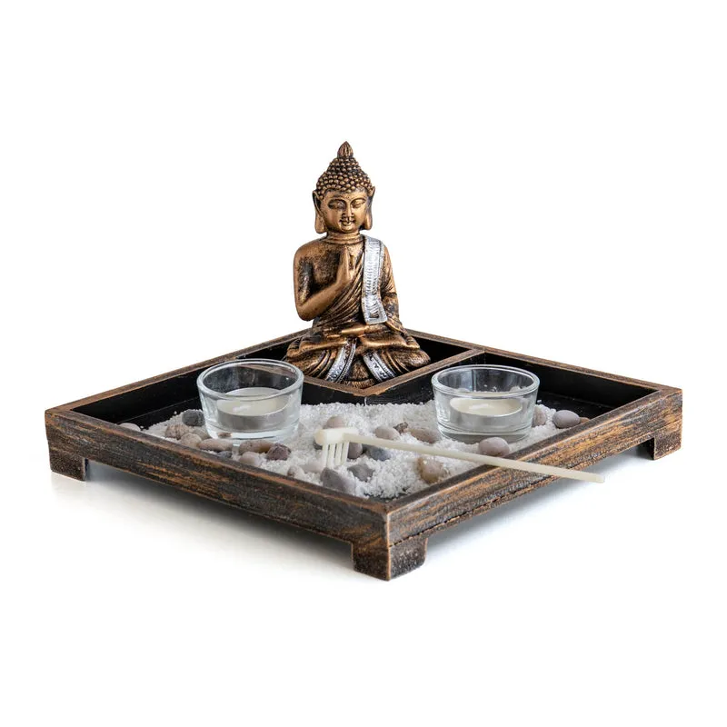 Giardino Zen da Tavolo con Buddha e Sabbia Il Gruppone