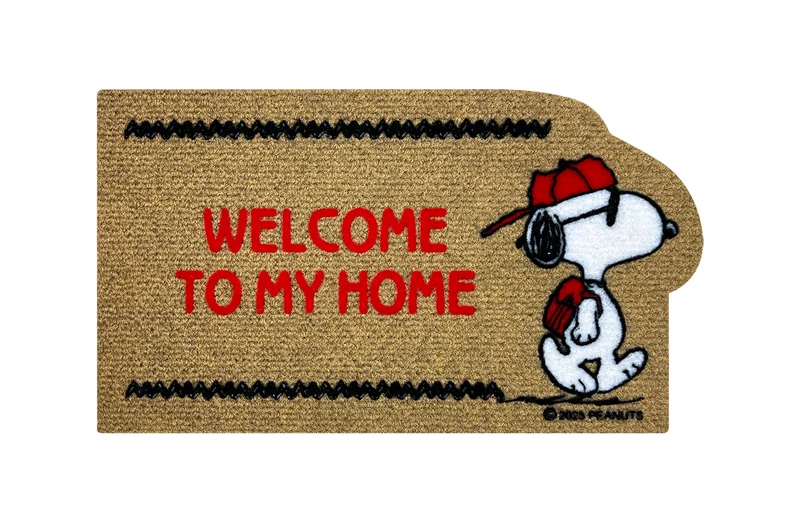 Peanuts Zerbino In Cocco Ingresso Snoopy Originale Rettangolare 70 x 40 Cm Il Gruppone