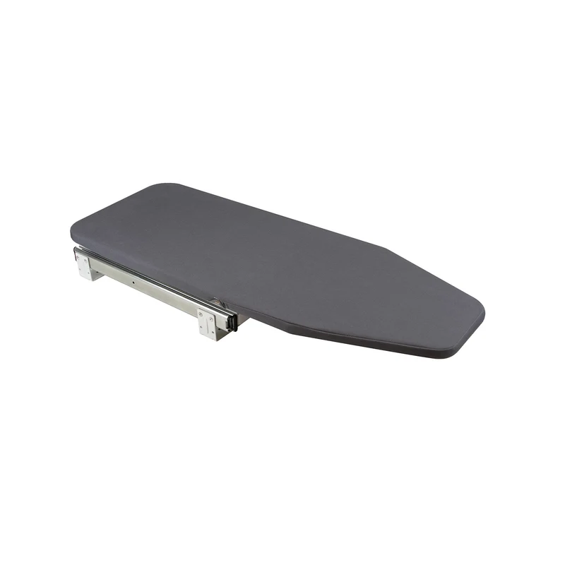 Asse Da Stiro Pieghevole 180° Con Slot Estraibile A Fissaggio Per Mobili 45x32x16cm