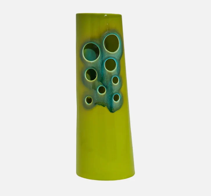 Vaso C/Buchi Argentario Verde Acido - Villa Altachiara