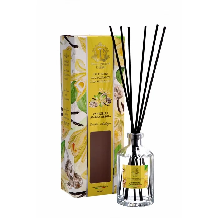 Diffusore di fragranza con midollini vaniglia e ambra 700 ml