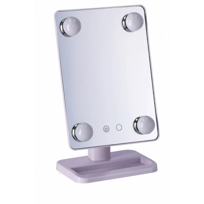 Specchio girevole con 4 LED