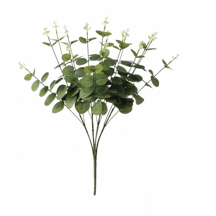 Ramoscello artificiale con foglie per decorazione 48 cm
