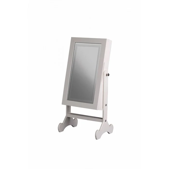 Specchio con LED e portagioie da tavolo 56 cm