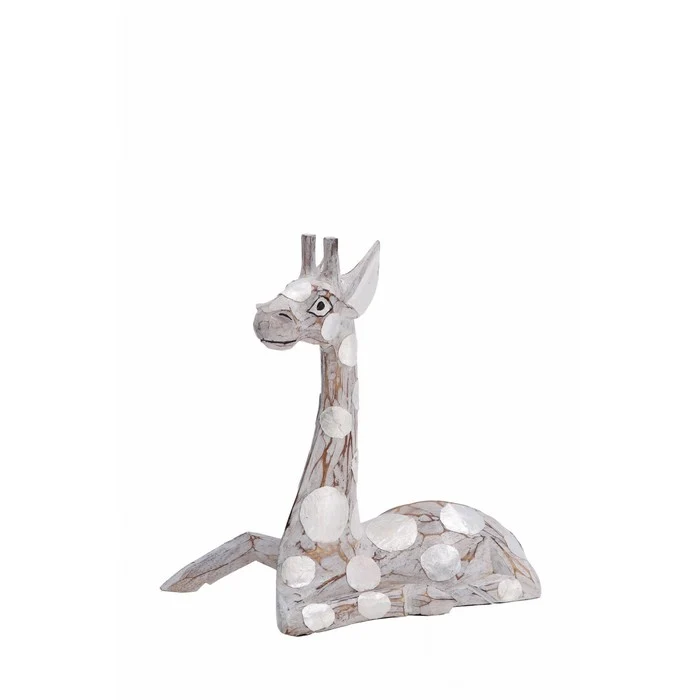 Decorazione giraffa in legno 30 cm