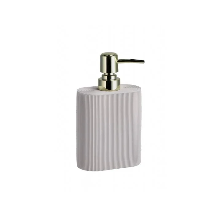Dispenser sapone in poliresina bianca - Cheryl