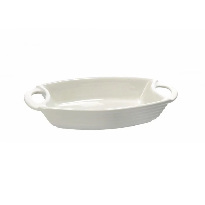 Pirofila in ceramica bianca