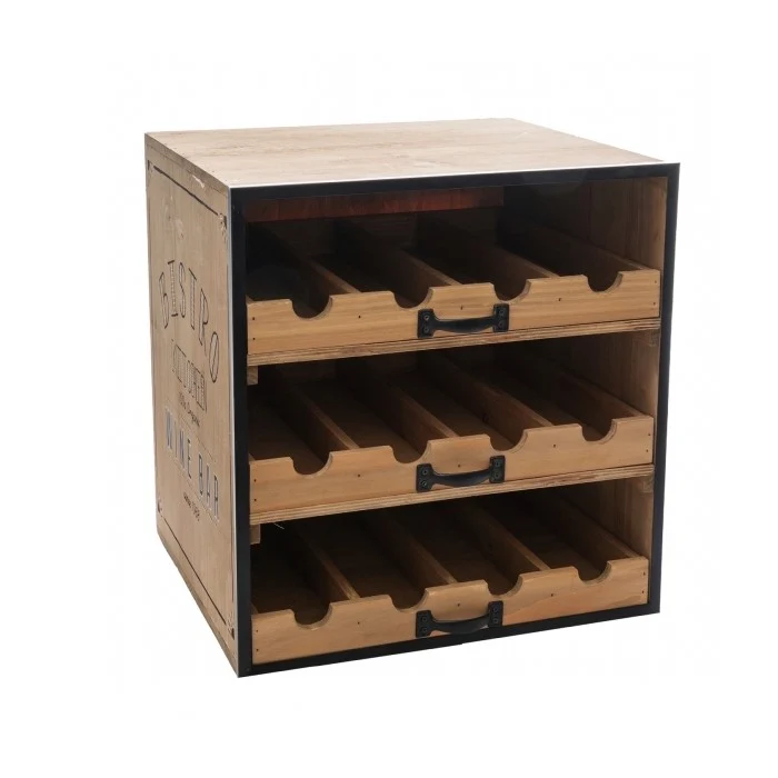 Cantinetta porta bottiglie in legno - Vintage