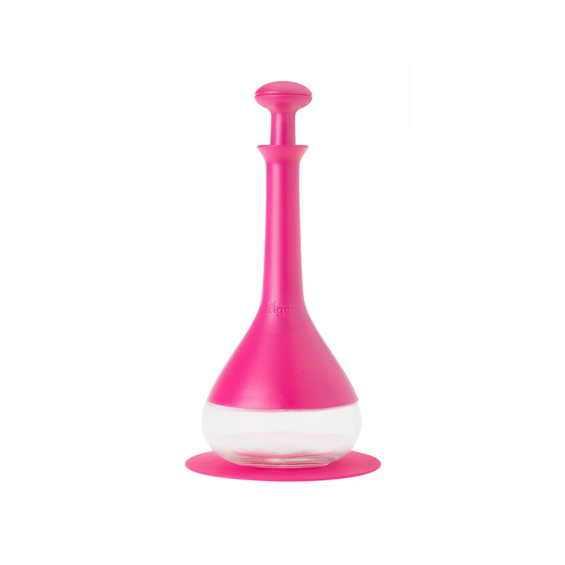 Oliera Con Cannuccia Antigoccia E Tappo Fucsia