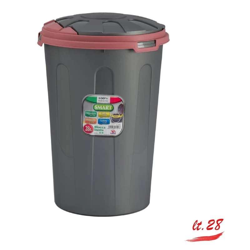 Pattumiera Bidone Smart 28lt Colori Assortiti