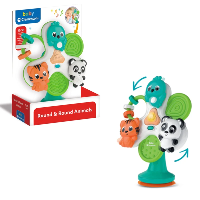 Baby Roound E Round Animals Ventosa Per Seggiolone
