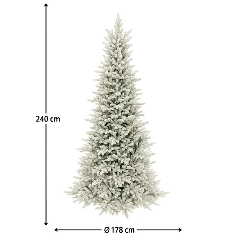 Albero Di Natale Artificiale Lapponia 240 Cm Neve