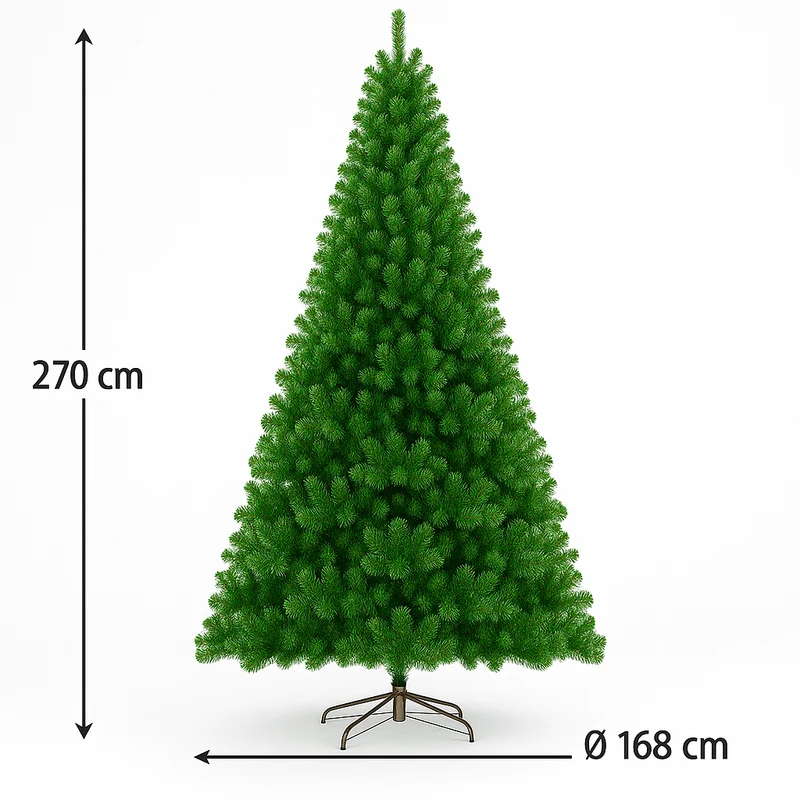 Albero Di Natale Artificiale Meribel 270 Cm Verde