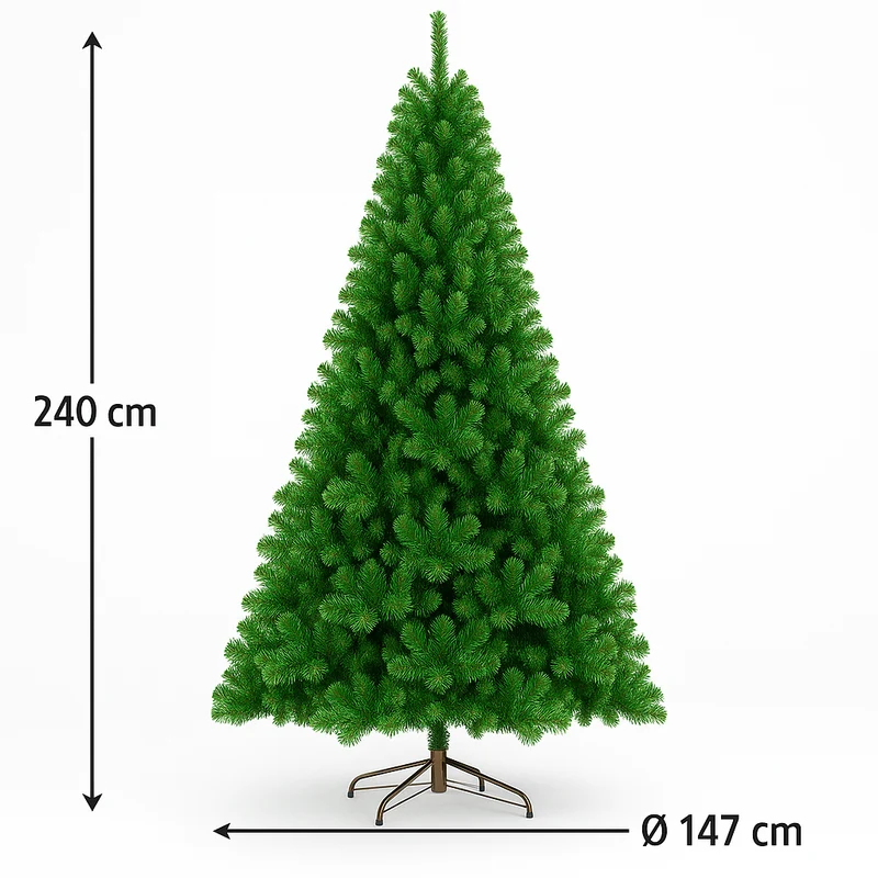 Albero Di Natale Artificiale Meribel 240 Cm Verde