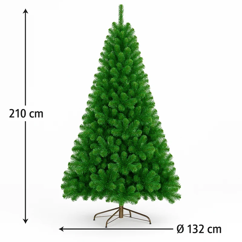 Albero Di Natale Artificiale Meribel 210 Cm Verde