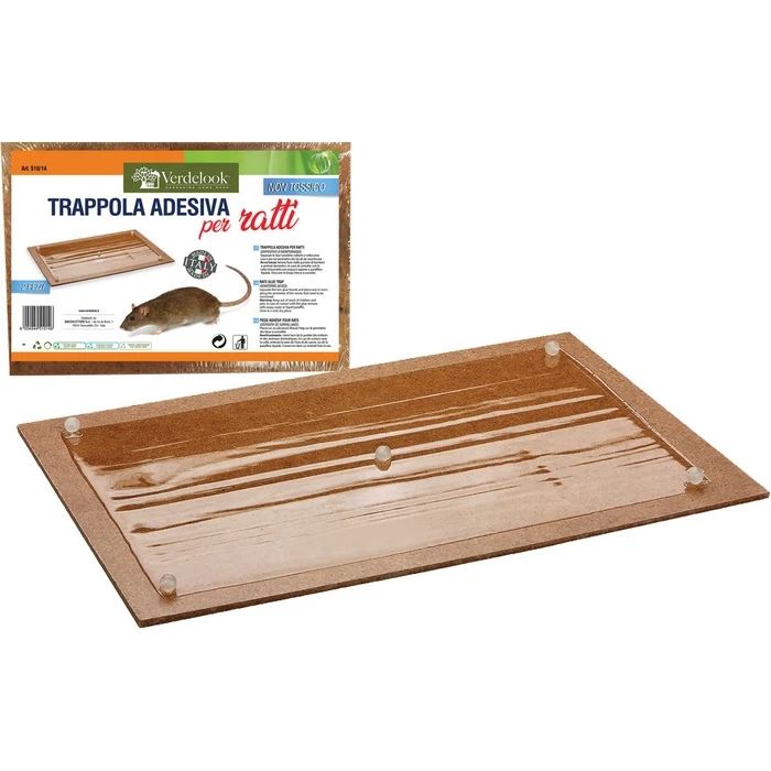 Set 2 trappole adesive per ratti 28x19 cm