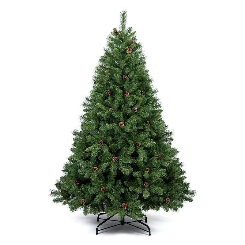Albero Di Natale Houston Con Pigne 210 Cm