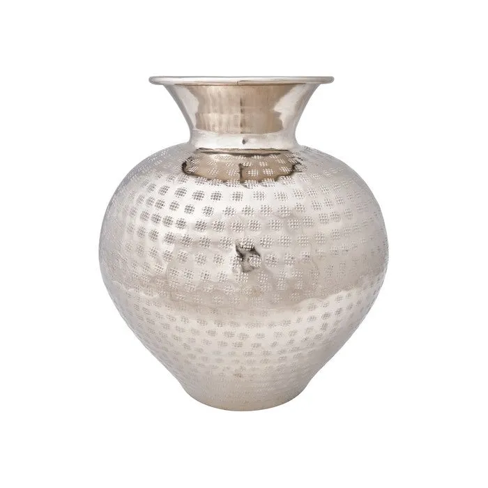 Vaso anfora color argento 30 cm