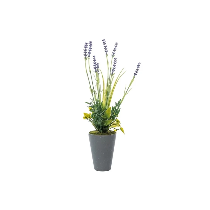 Pianta artificiale di lavanda con vaso 35 cm