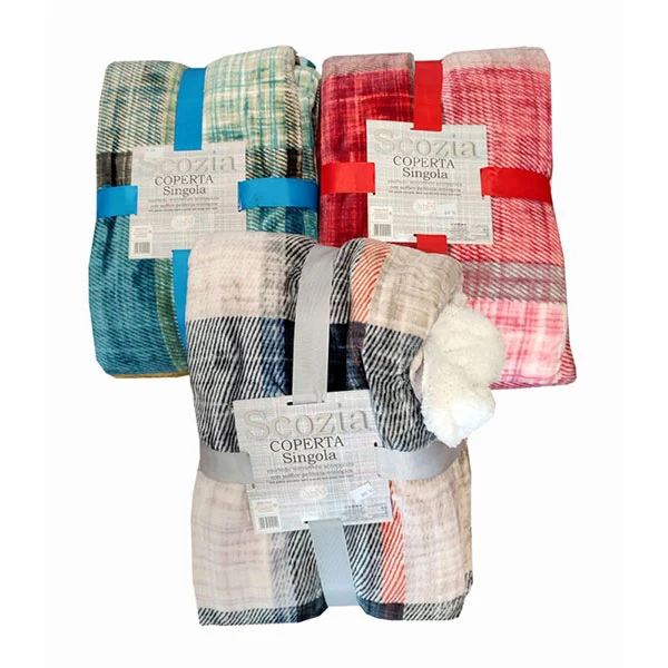 Plaid Accoppiato Scozia 1 Piazza Assortito