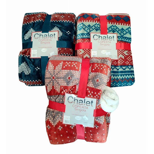 Plaid Accoppiato Chalet 130x160cm Assortito