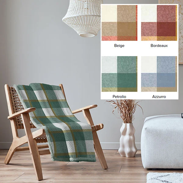 Plaid Galles 130x160cm Agnellato Assortito
