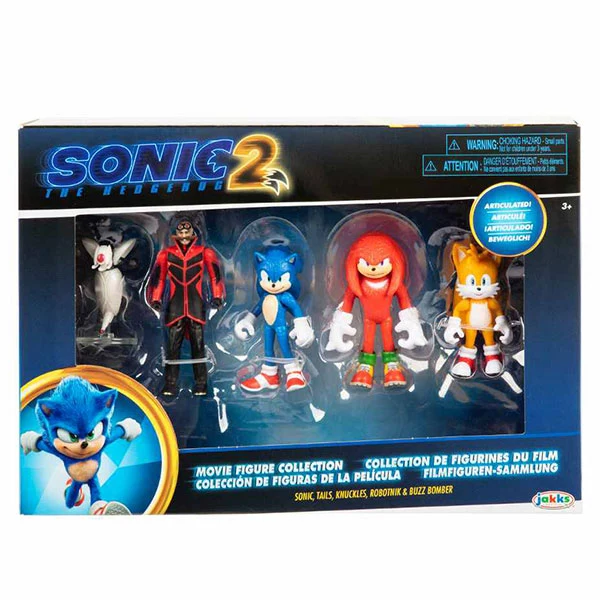 JAKKS SONIC 2 SET 5 PERSONAGGI 6CM