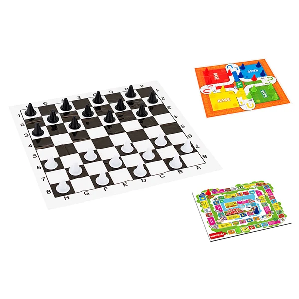 Giochi Dama/Oca/Stai Calmo Tascabile Gioco Da Tavo