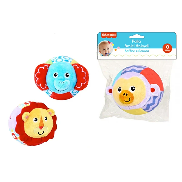 Palla Test Amici Animali Peluche Ass. Fisher Price
