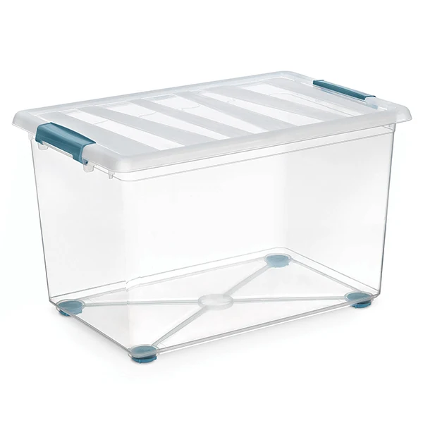 Scatola Katla 45l Trasparente Con Ruote Kat045r