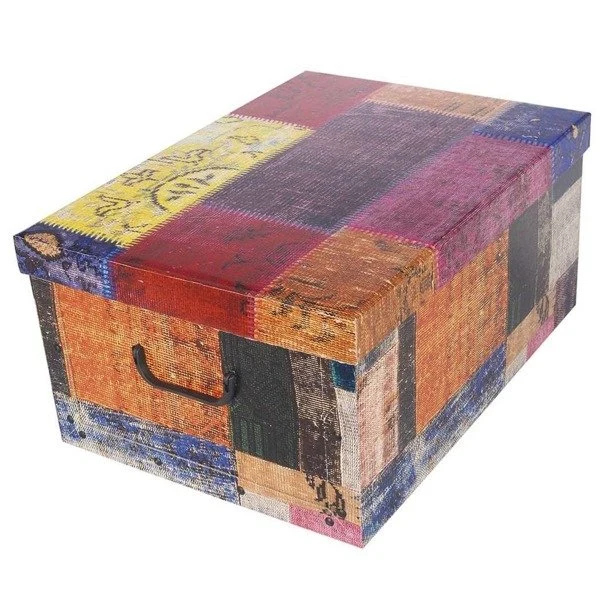 Scatola Portabiancheria Patchwork