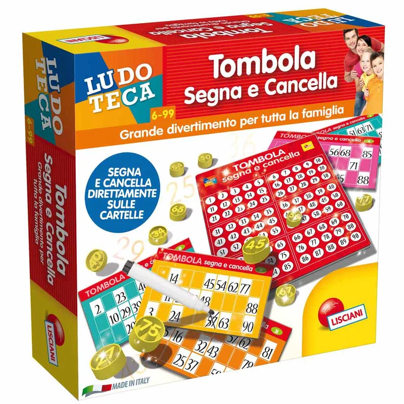 Ludoteca Tombola Segna E Cancella Gioco Da Tavolo