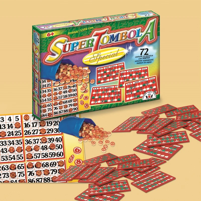 Tombola Super Special 72 Cartelle Gioco Da Tavolo