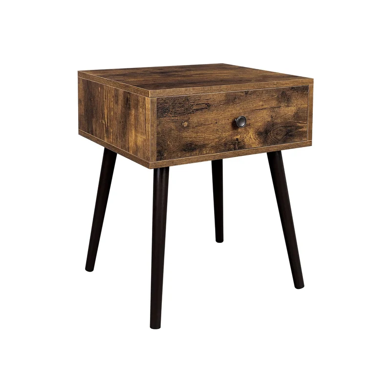 Tavolino con cassetto e gambe oblique