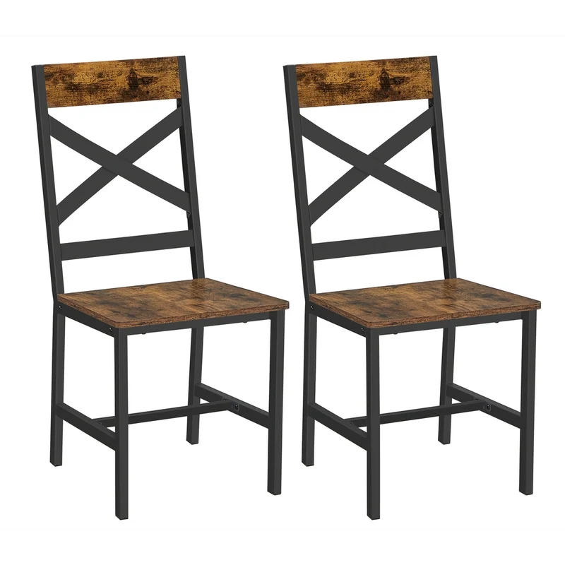 Set di 2 Sedie da Cucina con Schienale