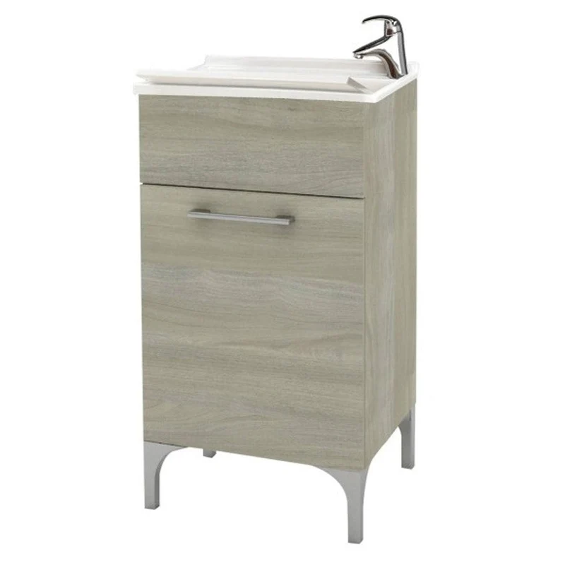 Lavatoio anta unica da cm 45x50 colore rovere grigio