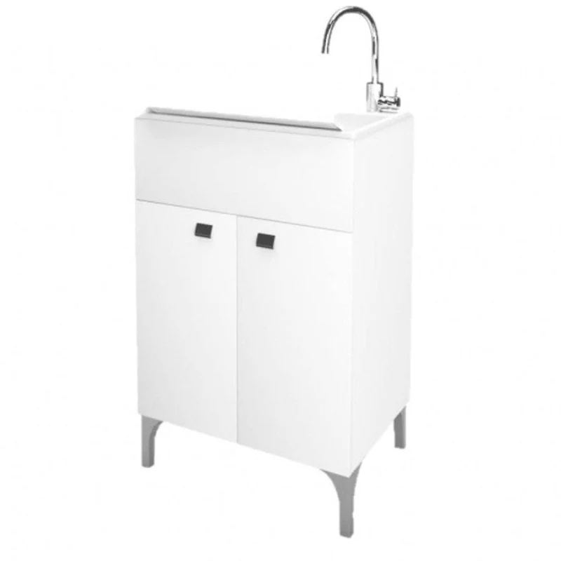 Lavatoio 2 ante da cm 50x50 colore Bianco