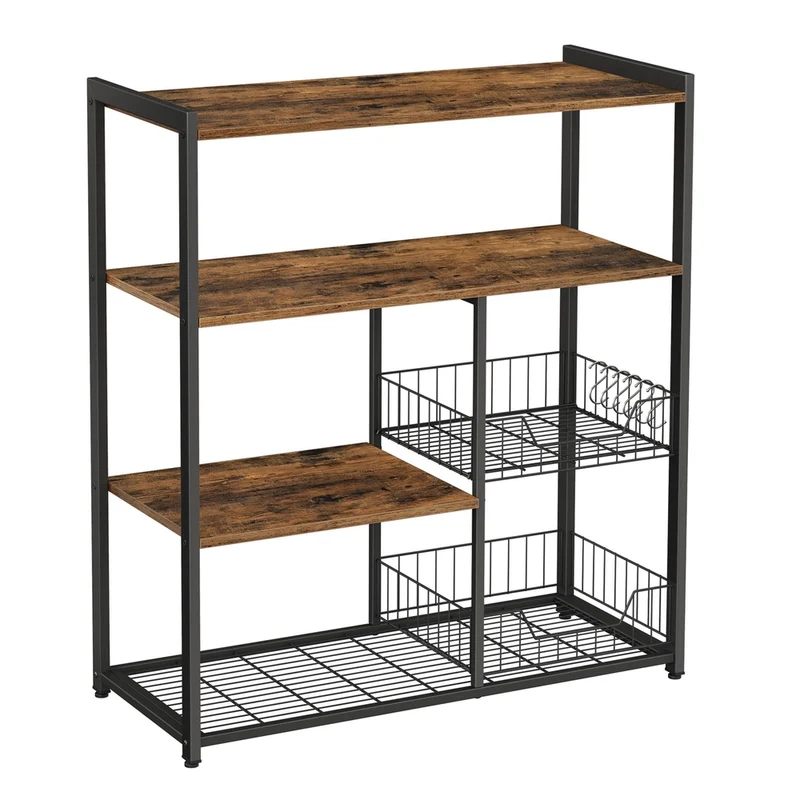 Scaffale da Cucina con Cassetti a Rete