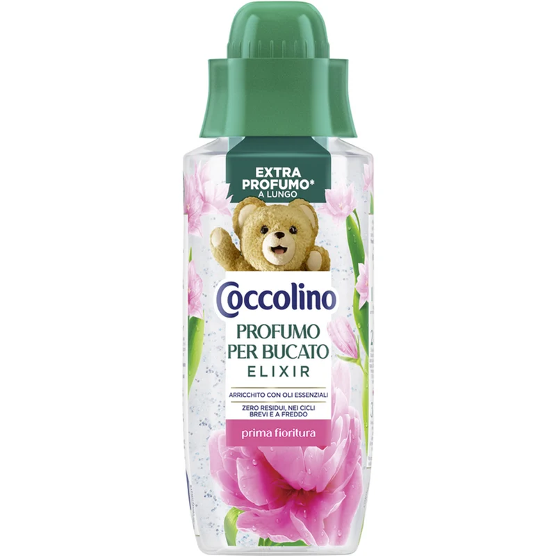 Coccolino Elixir Profuma Bucato Concentrato 342ml | Formula in Gel Zero Residui | Profumo Intenso e Proteggi-Fibre | Efficace a Freddo | 24 Lavaggi | 7 Fragranze Disponibili