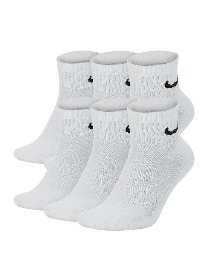 Nike Calze Everyday Cushioned SX7669-100 Bianco 6 Paia