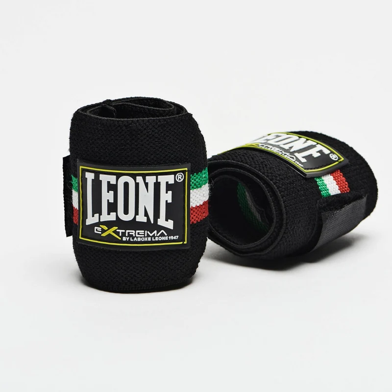Leone Polsiera per sollevamento pesi AB706 Tricolore Italia