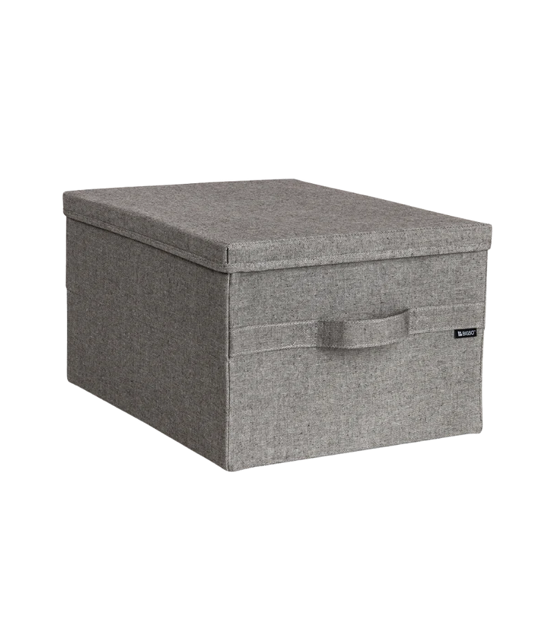 SOFT ll Aufbewahrungsbox Grau L - 46x36x25cm