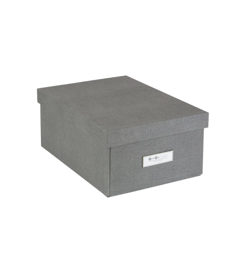 KARIN Aufbewahrungsbox - Grau Canvas