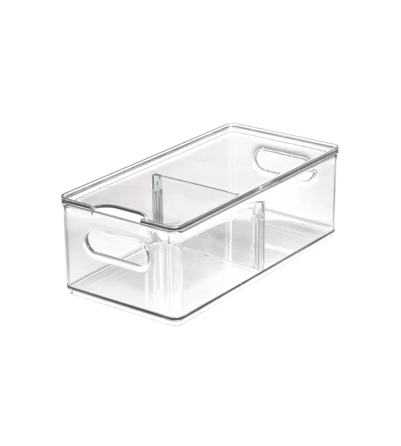 HOME EDIT - Aufbewahrungsbehälter KLAR Fridge - 2 Fächer mit Deckel