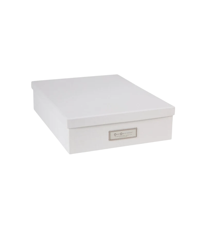 OSKAR Aufbewahrungsbox A4 - Weiss