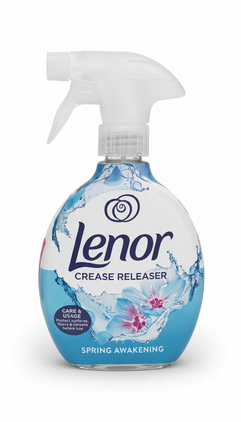 Lenor Crease Releaser Spring Awakening 500ml – Spray Rimuovi Pieghe Senza Ferro da Stiro – Azione Antistatica e Rinfrescante
